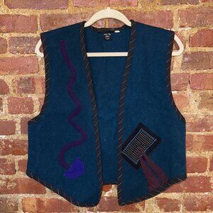 80s Felt Vest